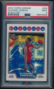 2008 Topps Chrome XFRACTOR 162/288 #209 DeAndre Jordan Rookie RC PSA 9 MINT - Picture 1 of 2
