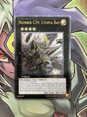 ORCS-EN040 Number C39: Utopia Ray Ultimate Rare 1st Edition NM Yugioh - Image 1 of 2