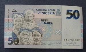NIGERIA - 2006 - 50 NAIRA - BANKNOTE - AA6739967 - CIRCULATED - Picture 1 of 2