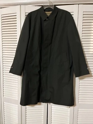 Vintage Rainfair Coats Dark Green Trench Coat Raincoat Size 38 Zip Out Liner - Image 1 of 4