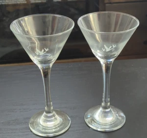 6.5 inch Grey Goose Stemmed Martini Glasses Set of 2 2024 - Picture 1 of 8
