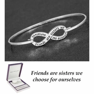 Equilibrium versilbert Infinity Armreif Freunde - Bild 1 von 1
