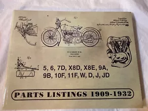 Catálogo de piezas Harley 1909-1932 tanque correa manual única JD, VL DL RL - Imagen 1 de 12