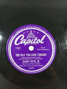 SAMMY DAVIS JR. 1st Solo Recording as Sammy Davis Jr. 78RPM Capitol #15390 V+/V+ - Picture 1 of 4