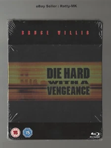 DIE HARD WITH A VENGEANCE - UK EXCLUSIVE BLU RAY STEELBOOK - NEW & SEALED - Picture 1 of 6