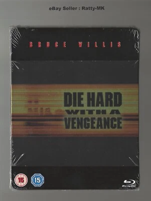 DIE HARD WITH A VENGEANCE - UK EXCLUSIVE BLU RAY STEELBOOK - NEW & SEALED - Image 1 of 4