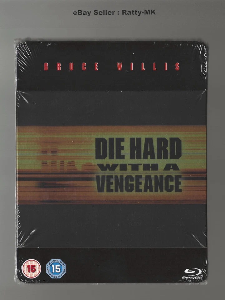 DIE HARD WITH A VENGEANCE - UK EXCLUSIVE BLU RAY STEELBOOK - NEW & SEALED - Image 1 of 4