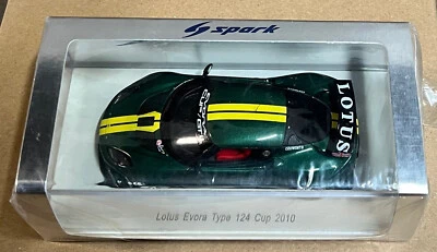 Lotus Evora Type 124 Cup 2010, Green with Yellow Stripes. 1:43 Spark S2206. - Image 1 of 4