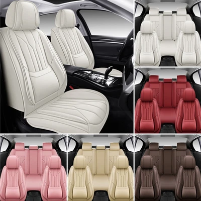 Fundas de asiento de coche de cuero sintético cobertura completa de 5 asientos para BMW 5 6 7 series 730i 740i Foto 1 de 4