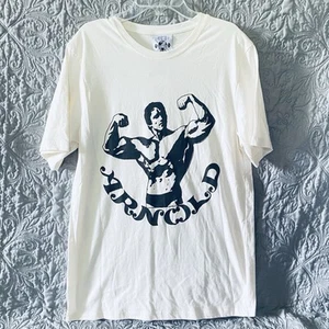 Arnold Schwarzenegger Pump Club Shirt Small White Vintage Bodybuilding Official - Picture 1 of 4