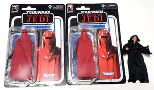 STAR WARS BLACK SERIES 1/12 6" 40TH ROTJ ROYAL GUARD X2 MOC ARCHIVE EMPEROR LOT - Bild 1 von 4