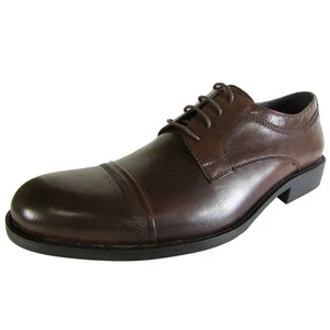 Zapato Oxford Steve Madden Para Hombres Cuero Acuñado, Marrón, EE. UU. 9.5 - Imagen 1 de 3