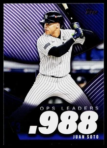 2025 Topps OPS Leaders - Juan Soto #OPS-3 - New York Yankees - Picture 1 of 2