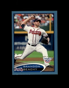 2012 Topps Opening Day #81 Brandon Beachy SN Atlanta Braves Blue #/2012 - Picture 1 of 2