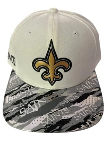 New Era NFL New Orleans Saints 9Fifty Snapback Cap White & Black - Picture 1 of 7