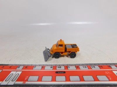 Wiking 1:87 H0 Comunale Mercedes MB Unimog U 411 Con Spazzaneve Mint # EG858-0, - Immagine 1 di 4