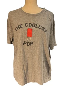 Camiseta The Coolest Pop Para Hombre Talla 2X Gris Estampado Gráfico Crazy Dog - Imagen 1 de 4