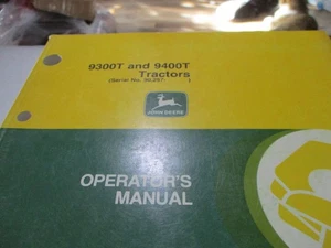 John Deere 9300T 9400T  Tractors Operators Manual - Picture 1 of 3