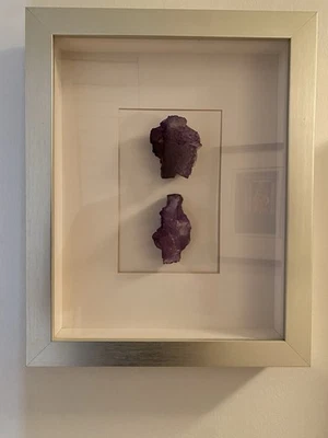 Hermosa caja de sombra de fluorita púrpura Muzquiz arte de pared Foto 1 de 4