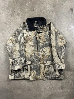 Vintage 90s Field & Stream Realtree Camo Hunting Jacket Coat Zip Up Lined Sz XL - Image 1 of 4