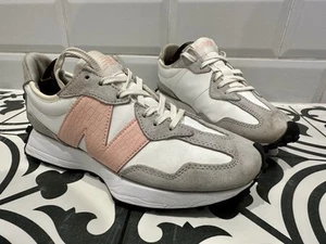 New Balance 327 Women’s Trainers UK Size 6 EU 39 White Rain Cloud/Pink Haze - Picture 1 of 12