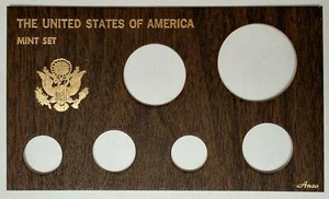 U.S. Mint Set Ike Dollar Thru Cent 6 Coin Frame-Up Card ANKO - Picture 1 of 1