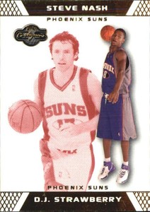 2007-08 Topps Co-Signers Gold Red Suns Card #93 D.J. Strawberry/Steve Nash/109