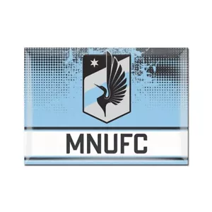 DOS (2) IMANES METÁLICOS MINNESOTA UNITED FC, 2,5" X 3,5" DE WINCRAFT - Imagen 1 de 1