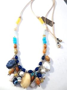 J.JILL COLORFUL BEAD NECKLACE 18-28" - Picture 1 of 3