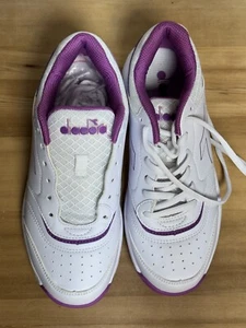 Diadora Womens Smash 3 Tennis Sneakers Shoes Casual / Clay Courts - Size 7 - Picture 1 of 8