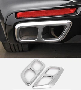 2 piezas de acero inoxidable con punta de silenciador de escape trasero para Cadillac XTS 2018-2020 - Imagen 1 de 4