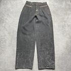 Sunsplash Jeans Men's 34X30 Black Faded Wash Denim Baggy Fit Skater Vintage