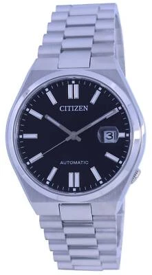 Citizen Tsuyosa Quadrante Nero Acciaio Inossidabile NJ0150-81E 50M Orologio Uomo - Immagine 1 di 4