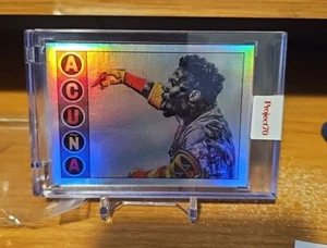 2021 TOPPS PROJECT 70 RONALD ACUNA JR. BY LAUREN TAYLOR RAINBOW FOIL 22/70 # 422 - Picture 1 of 4