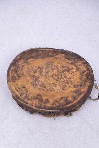 Big Rare Antique African Ethiopian Drum Kebero made of wood & leather - Picture 1 of 2
