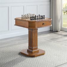 New Arrivals 3-in-1 Chess Checker Backgammon ACME Galini Game Table Chess Table
