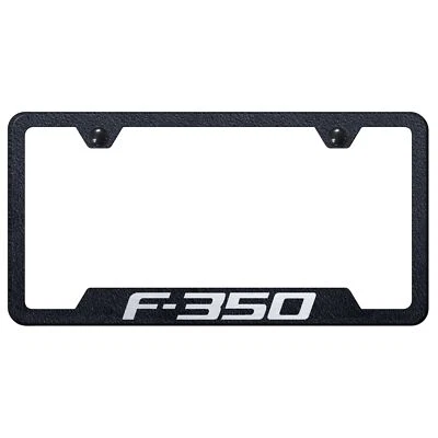 Ford F-350 Laser Etched Logo Cut-Out License Plate Frame - Image 1 of 3