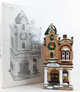 Dept Department 56 Snow VILLAGE POST OFFICE Lighted Building 1992 w/ Box - NEW - Picture 1 of 8