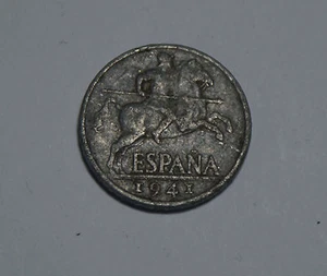 10 DIEZ Cents Spain Spanien Coin ESPANA 1941 Münze TOP! - Picture 1 of 2