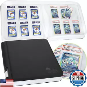 FunGuys Graded Card Binder, 60 PSA Slab Holder, 6 Pocket Graded Card Storage, - Picture 1 of 5