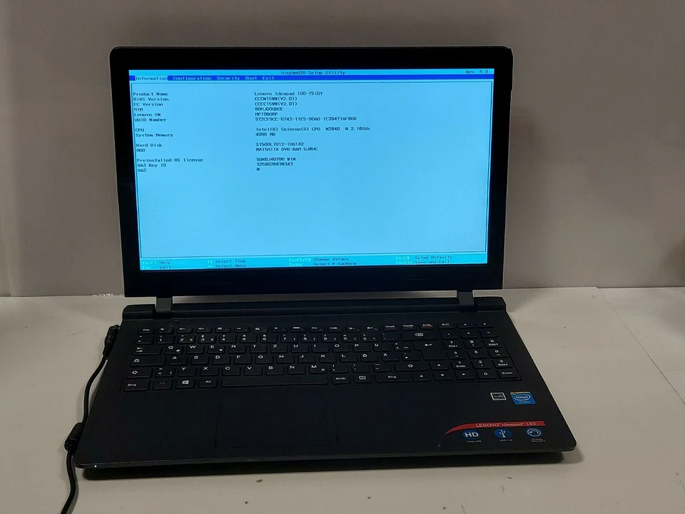 Lenovo Ideapad 100 / Défectueux Pièces De Rechange Voir La Description...#T257 - Photo 1/4