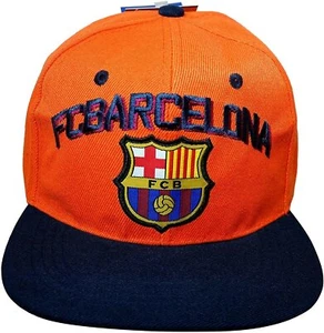 FC BARCELONA OFFICIAL TEAM LOGO CAP / MÜTZE - FCB015 Orange - Bild 1 von 2