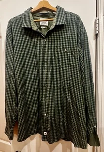 Tommy Bahama Jeans langärmliges grün kariertes geknöpftes Herrenhemd XX Large - Bild 1 von 3