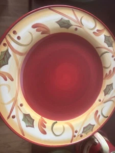 Demdaco Crimson Berries Dinner Plate red - Picture 1 of 4