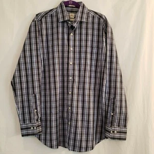 Peter Millar Seaside Finish Mens Large Long Sleeve Casual Shirt 100% Cotton EUC - Picture 1 of 4