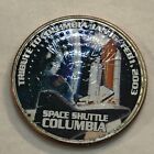 Colorized Kennedy half dollar. TRIBUT TO SPACE SHUTTLE COLUMBIA. 2003. #101