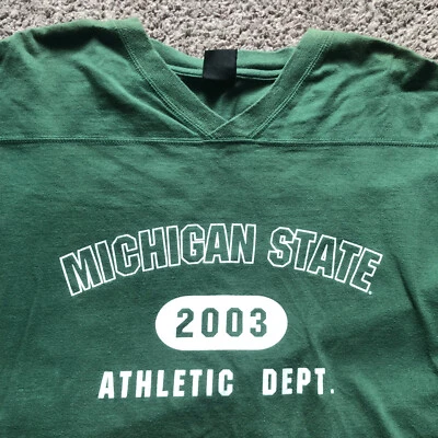Vintage Y2K Starter Adult Large Michigan State Spartans T-Shirt 2003  - Image 1 of 4