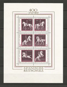 Autriche 1972 Y&TN°7 un feuillet 4e centenaire de l'école d'équitation /KRTAUT - Imagen 1 de 1