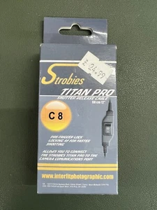 NEW INTERFIT STROBIES STR164 TITAN PRO CABLE C8 (CANON) - FOR 1Ds / 5D / 50D etc - Picture 1 of 2