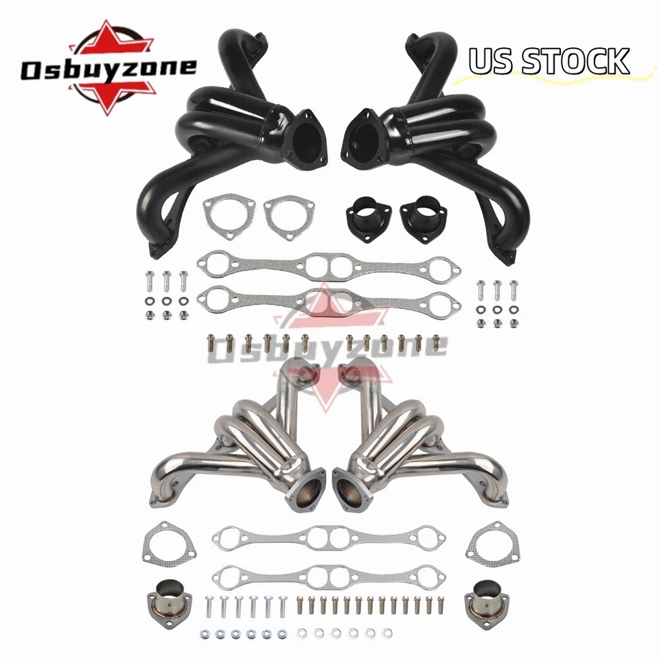 New for Chevy Hugger Manifold Exhaust Headers Small Block SBC V8 283 305 327 350 - Image 1 of 4